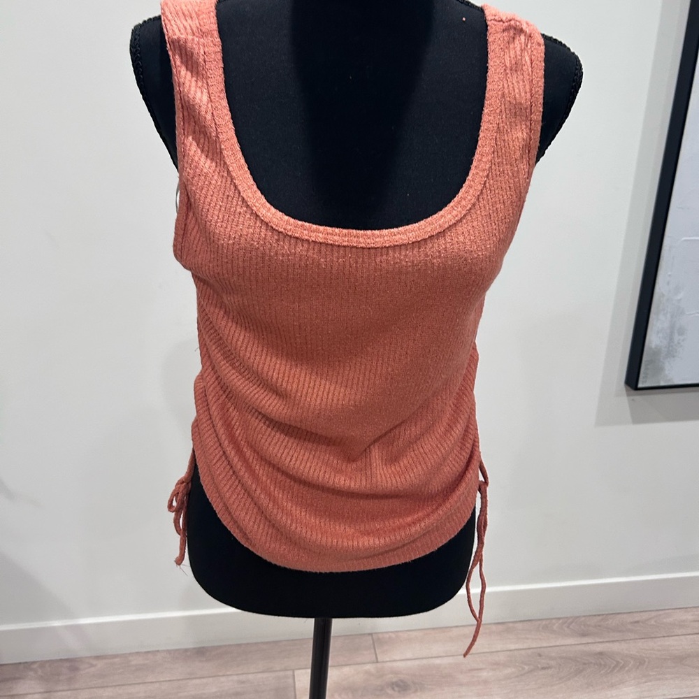 Umgee Coral Ribbed Tank Top
